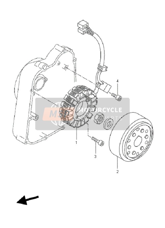 Yamaha VP250 X-CITY 2010 Generatore per un 2010 Yamaha VP250 X-CITY